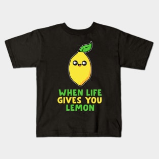 Cute Lemon Quote Kids T-Shirt